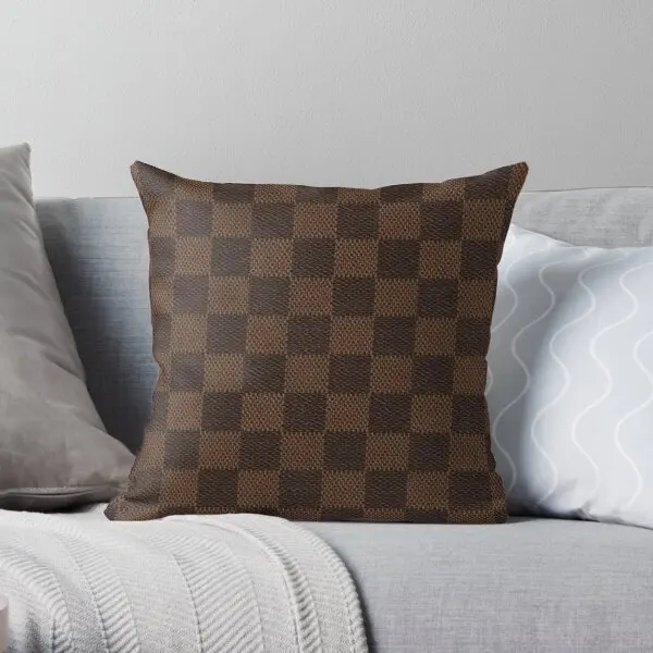 

Brown Luxury Brand Fashion Designer Mono Printing Throw Pillow Cover Anime Fashion Hotel Car Cushion Office Pillows not include