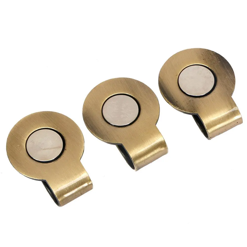 

Outdoor Sports Silver 30mm/20mm Magnetic Golf Balls Aiming Cap Clips Golf Ball Mark Golf Training Aids