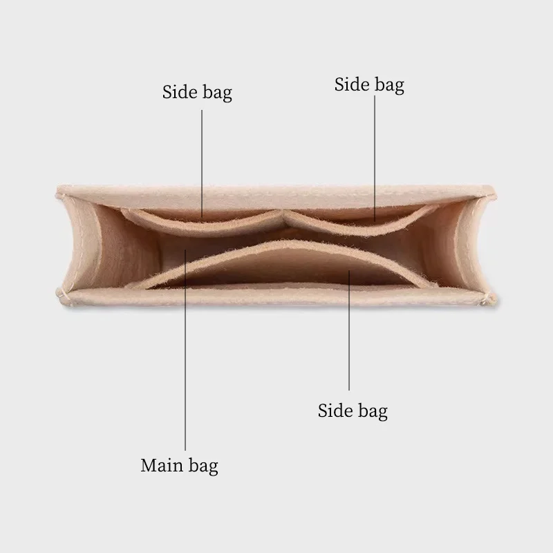 Фетровая подкладка TINBERON для женской сумки макияжа сумка аксессуаров органайзер