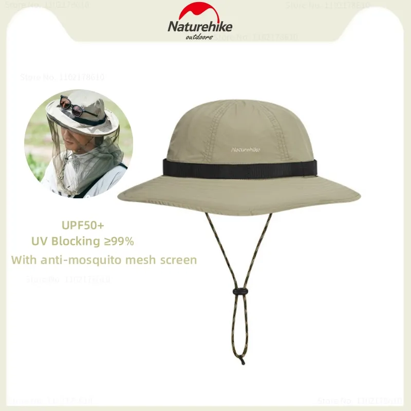 

Naturehike Unisex Outdoor Fishing Hat Summer Camping Anti-mosquito Fisherman's Hat Casual Breathable Sun Protection Hiking Cap