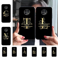 initial letter a z fashion phone case for redmi 9 5 s2 k30pro silicone fundas for redmi 8 7 7a note 5 5a capa