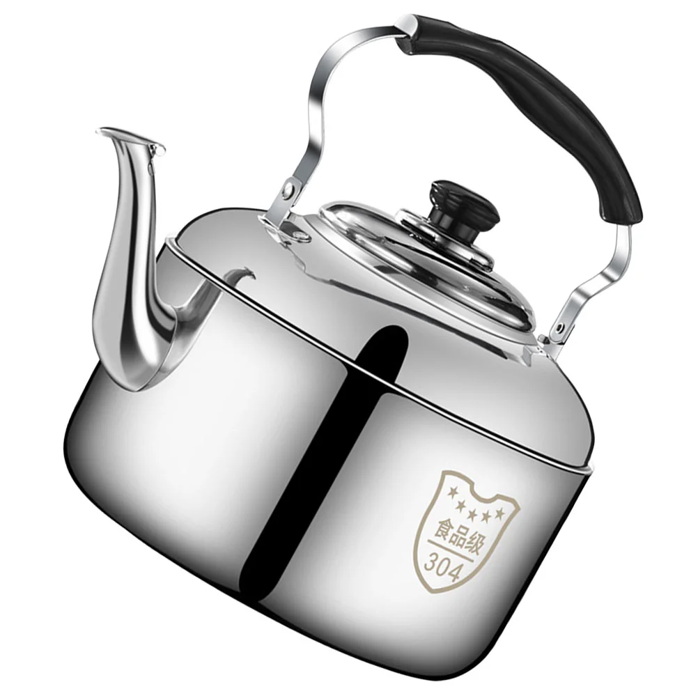 

304 Stainless Steel Kettle Tea Pot Kitchen Supply Stovetop Water Jug Beep Whistling Boiler