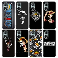 one piece luffy manga straw hat anime for honor 50 case huawei honor 50 60 30i 20i 10 9c 9x 8x pro lite nova 8i 9 y60 soft cover