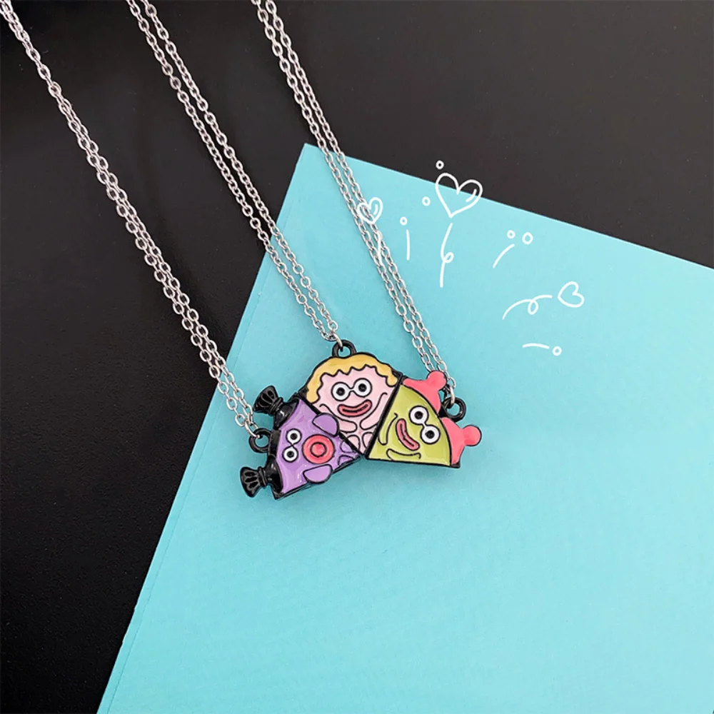 Магнитное ожерелье в форме пиццы с героями мультфильмов креативное магнитное