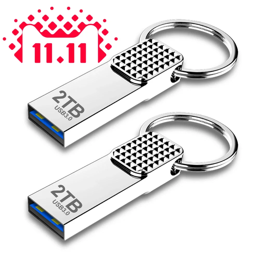 

2023 8TB 16TB Metal Usb 3.0 Pendrive 1TB High Speed Pen Drive 2TB Silver Waterproof Cle Usb Flash Drives 500GB 4TB Free Shipping