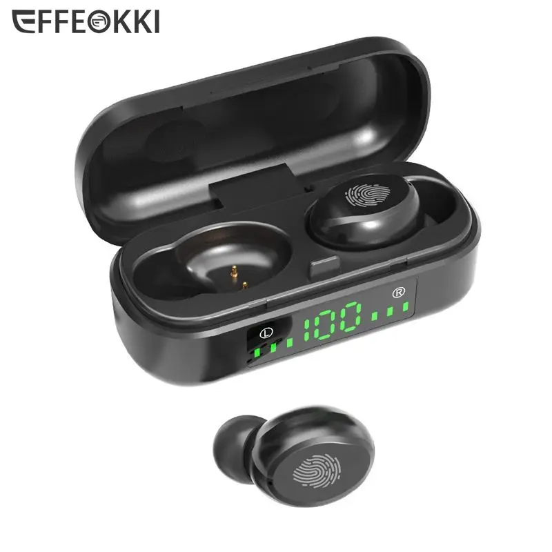 

New V8 TWS Wireless Blutooth V5.2 Earphones Noise Canceling Gaming Headset LED Electricity Display Bluetooth Earbuds