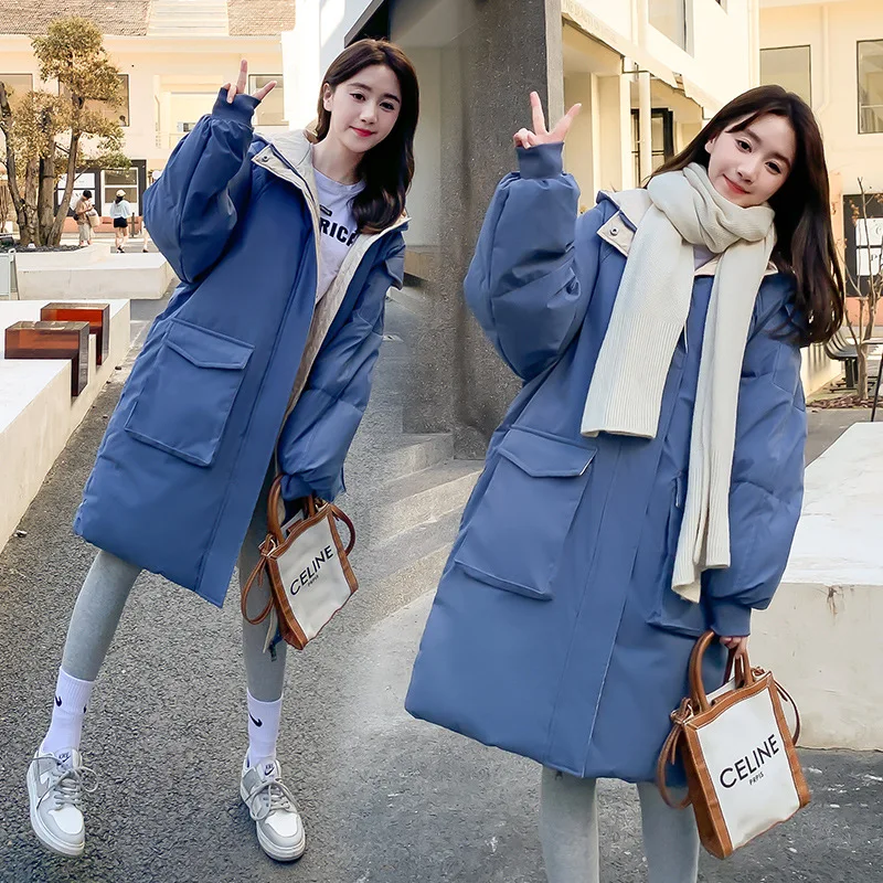 Winter Coat for Women Coats Parkas Jackets Oversize Hooded Cotton Padded Jacket Korean Fashion Women's Winter Jacket 2022