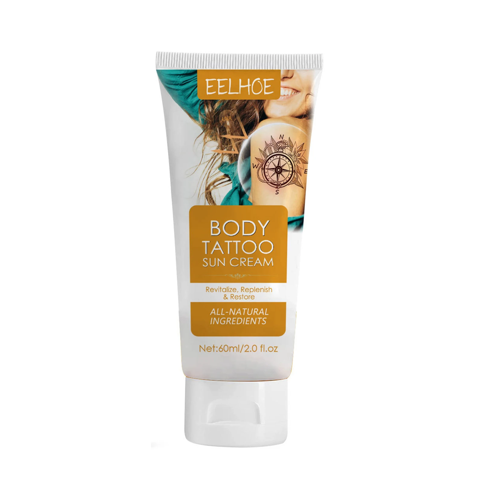 

60ml Defend Tattoo Sunscreen UVA/UVB Sun Rays Protection Cream Suitable for Every Skin Type and Tone C44