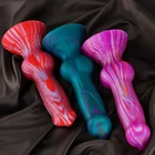 Реалистичная силиконовая Анальная пробка в виде животного, Женский мастурбатор, гибкая стимуляция точки G, клитора, секс-игрушки для лесбиянок