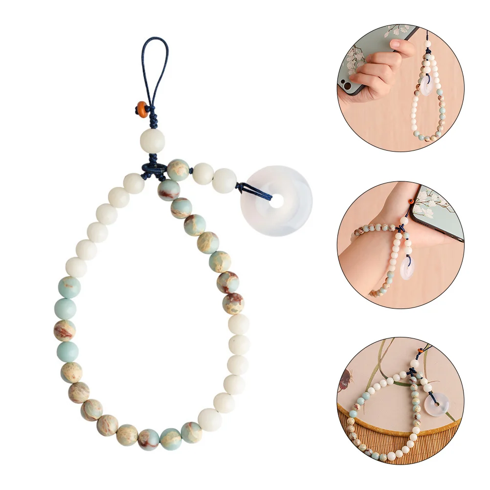 

Chain Holder Strap Key Hanging Short Keychain Lanyard Rope Purse Car Pendant Mobile Chinese Tag Wrist Style Name Wristlet Jade
