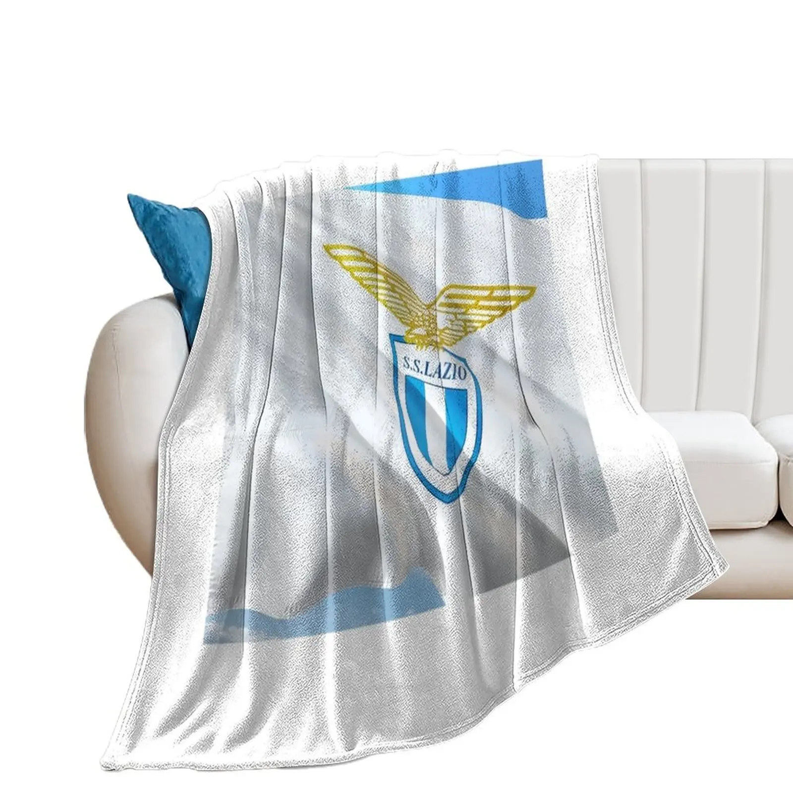 S.S. Lazio Плед Волосы Тяжелые милые клетчатые полярные одеяла