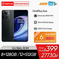 OnePlus Ace Smartphone Global Rom MTK Dimensity 8100 MAX 8GB 128GB 150W Fast Charge 120Hz AMOLED Mobile Phones OnePlus 10R