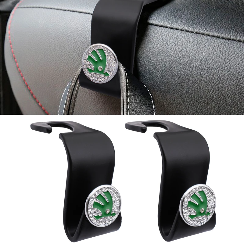

1/2Pcs Car Seat Back Hook Auto Headrest Hanger Storage Holder For Skoda Octavia Kodiaq Fabia 2 1 Rapid Yeti Superb 3 Accessories