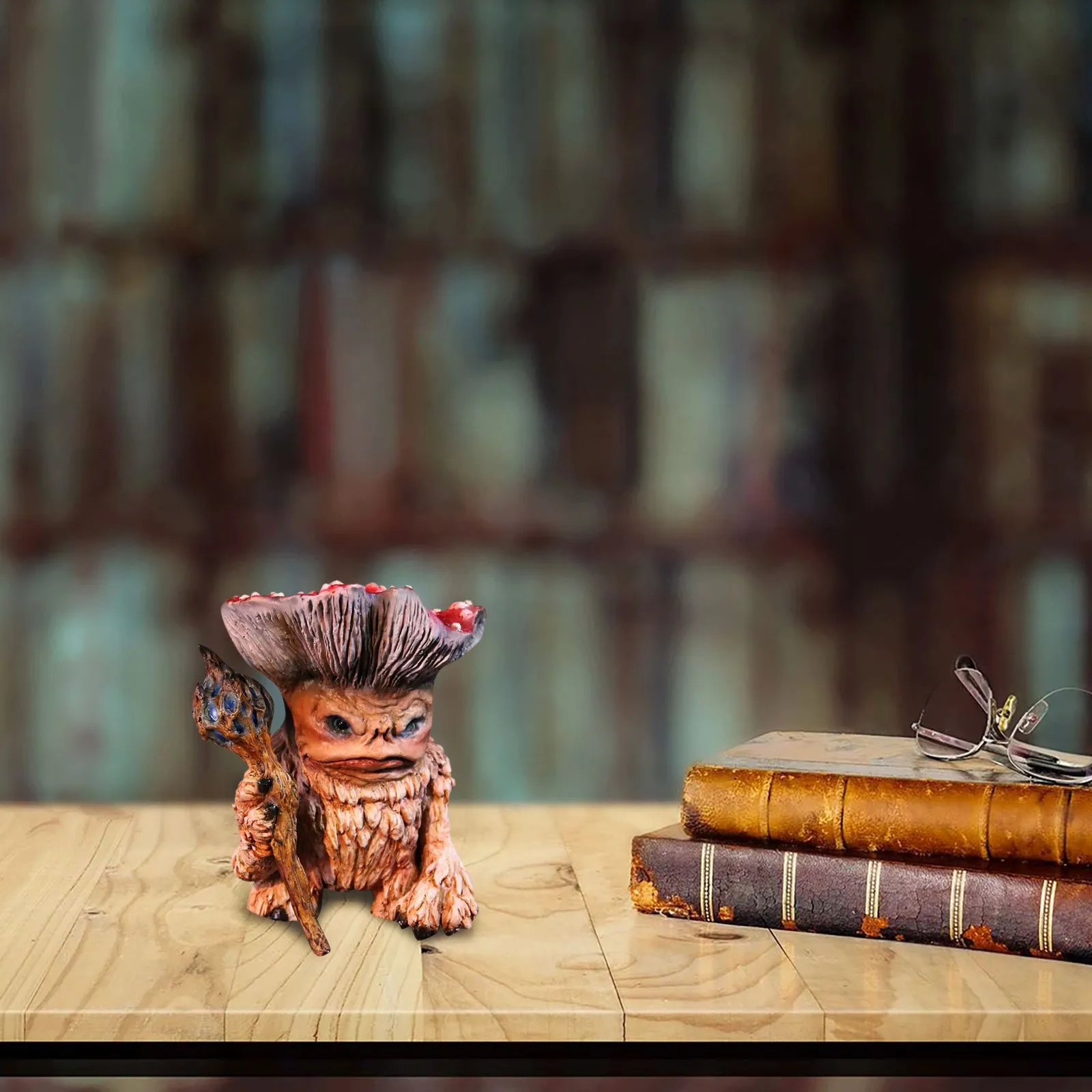 

Декоративная статуэтка из смолы с грибами Elfs, декоративная статуэтка фаната странного человека, скульптура, небольшие предметы для декора ...