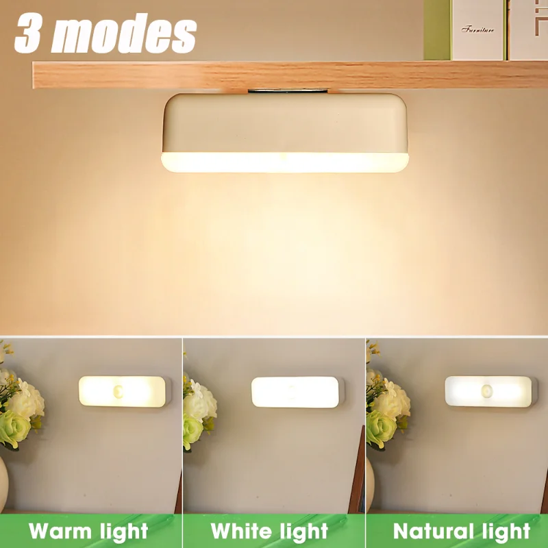 

3Modes Mini LED Table Lamp Portable USB Charging Hanging Magnetic Night Lights Adjust Brightness Desk Lamp Cabinet Wardrobe Lamp