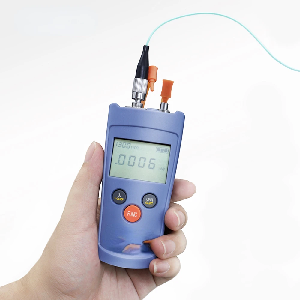 

3 в 1 FTTH Волоконно-оптический измеритель мощности VFL светильник свет SC/FC/ST универсальный разъем-70 ~ + 6 дБм волоконно-оптический тестер