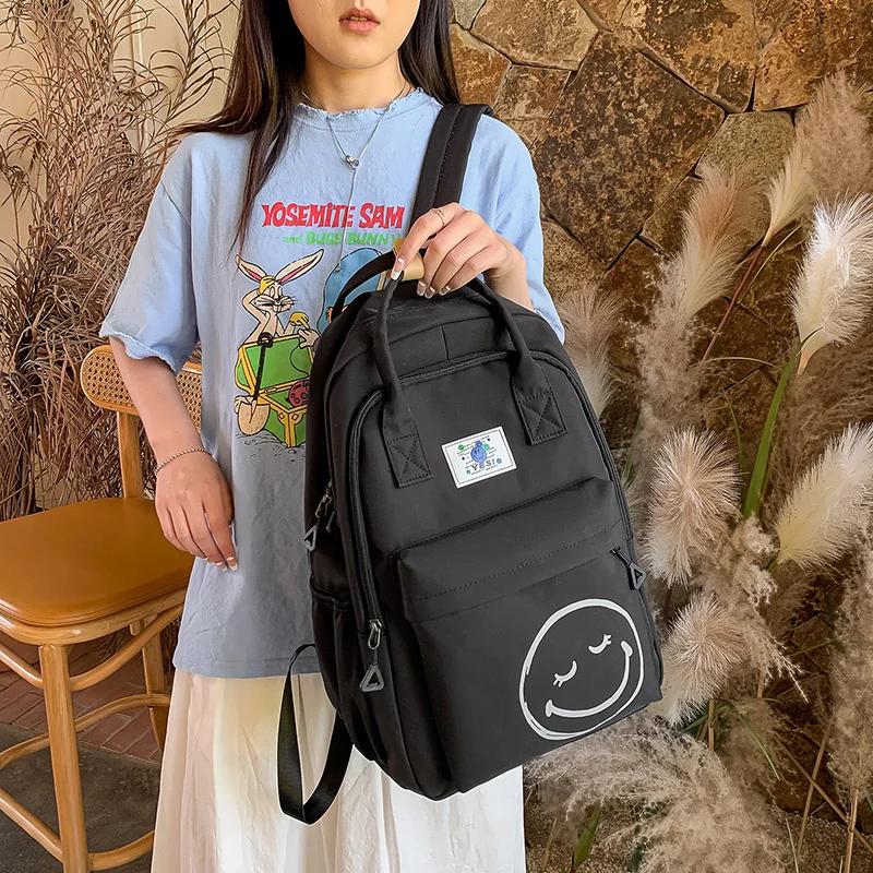 

Нейлоновый школьный ранец для женщин, милый женский рюкзак для колледжа, Модная студенческая сумка для ноутбука, Модный милый дорожный книжный рюкзак для девушек