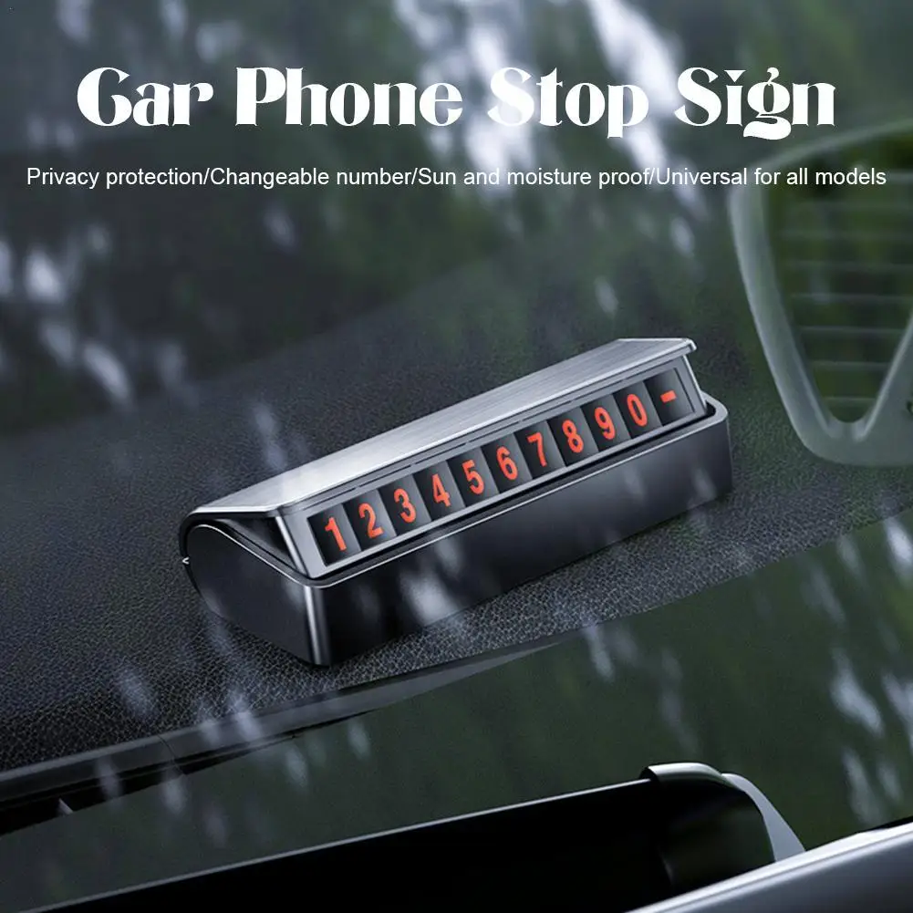 Табличка с номером телефона для парковки автомобиля временная магнитная скрытая