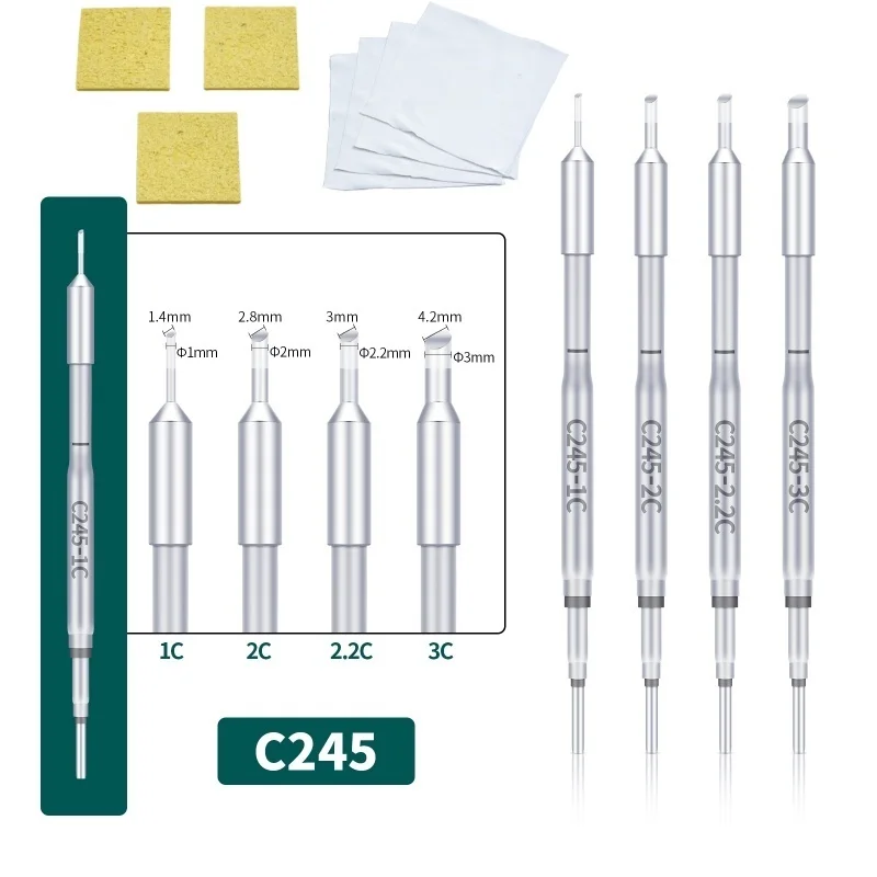 Запасные части для паяльных жал серии T245 C сварочной станции YIHUA универсальная
