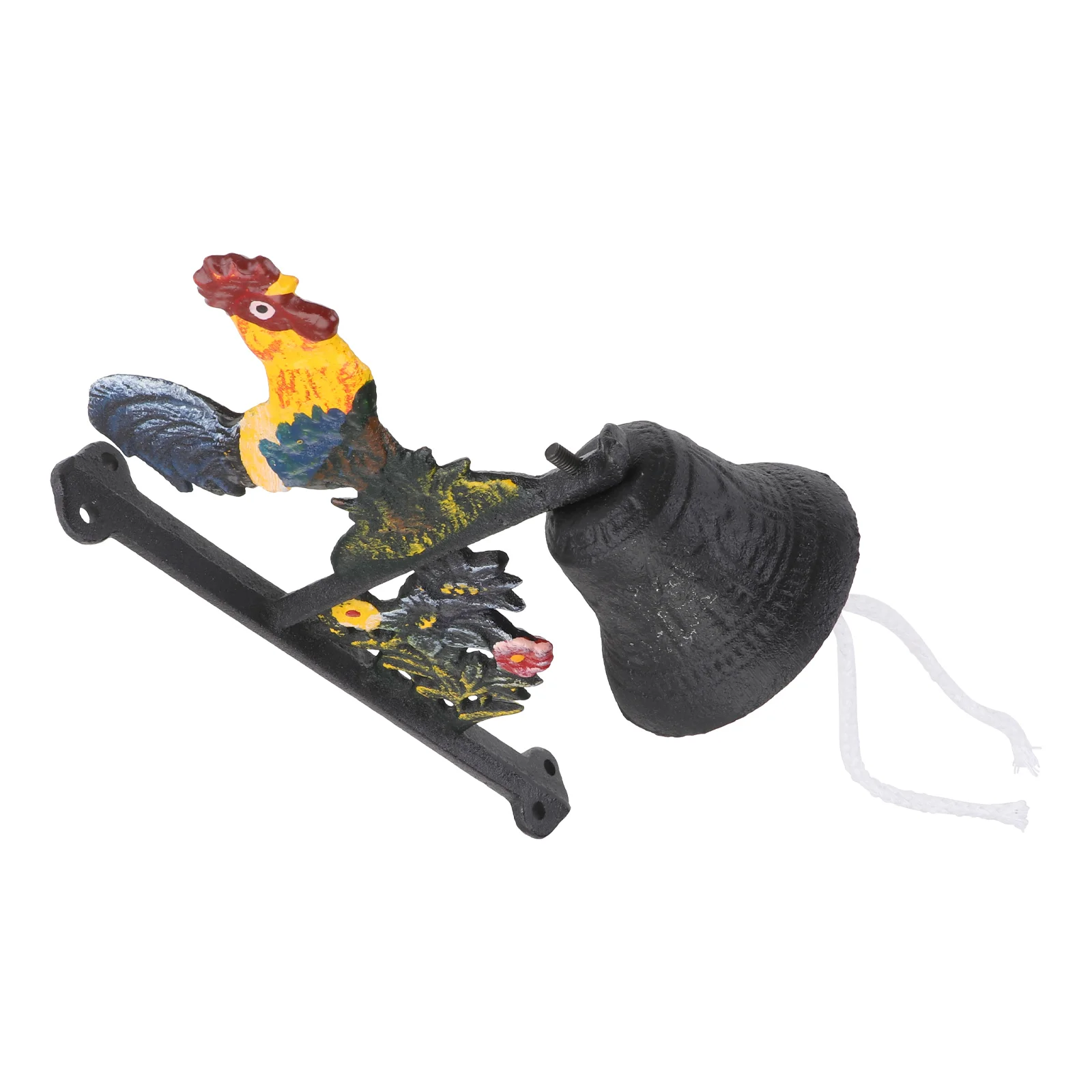 

Bell Door Wall Iron Castvintage Front Hanging Gate Mounted Ornament Dinner Entry Outside Farm Courtyard Bells Metal Gift