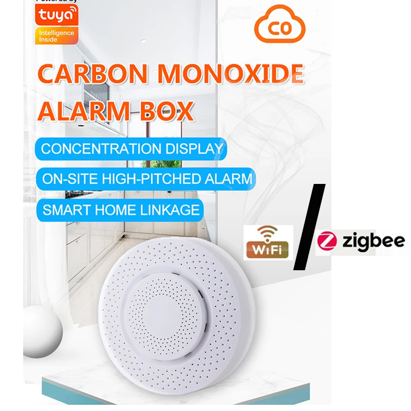 

Детектор угарного газа, Wi-Fi/Zigbee CO