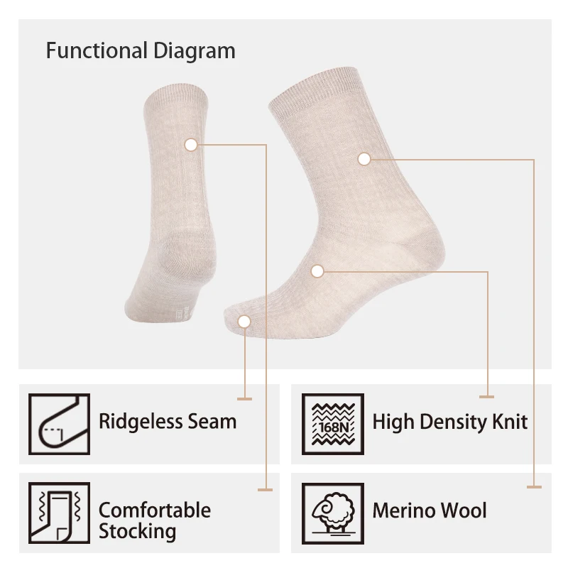 ZEALWOOD носки из мериносовой шерсти для мужчин и женщин спортивные с защитой от