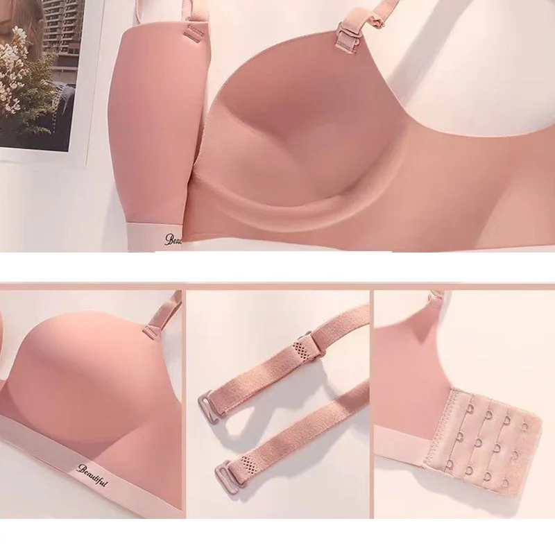 Seamless Bralette Women Push Up Bras and Panty Sets Wireless Brassiere Sexy Ladies Underwear Panties Set Lingerie Outfit