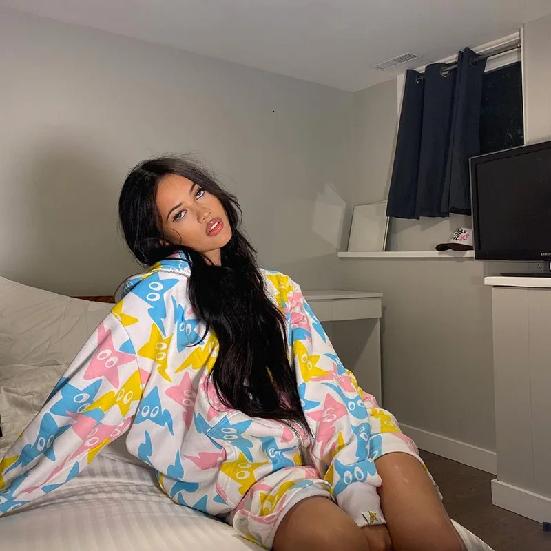 

Men Women Hoodies Sweatshirts Sexy Printed Jacket Coats Plus Fleece Zip Cardigan Y2K Hip Hop Clothing Streetwear Tops