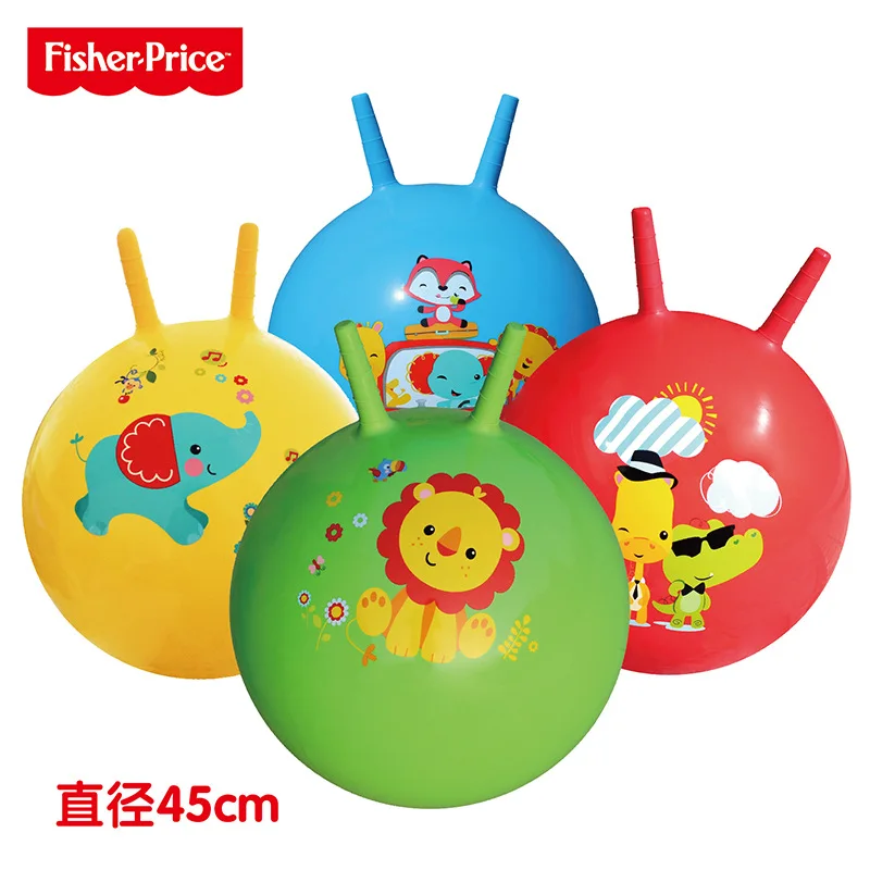 

Fisher Price 40 45cm croissant ball jumping ball baby inflatable toy ball jumping horse children
