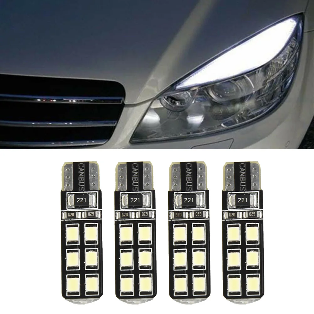 

4 шт./комплект, белые лампы 12-SMD T10 / 158/164/168 // 2825 / W5W для подсветки глаз и бровей Mercedes-Benz W204 C300 C350