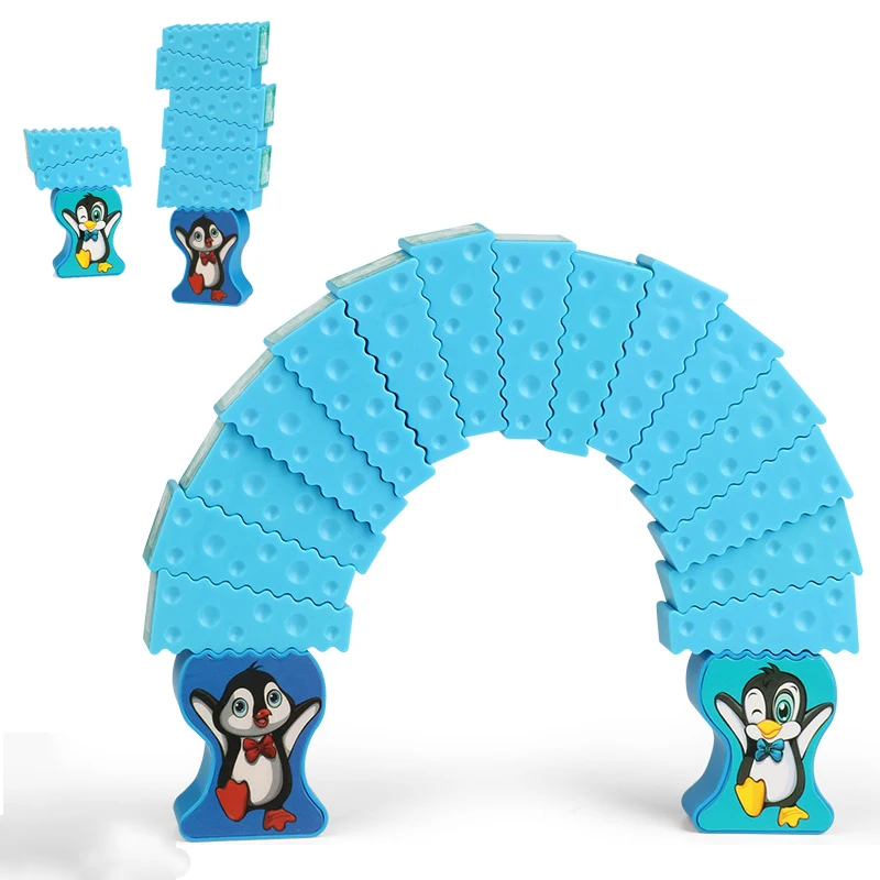 

Penguin Stacking Ice Cubes Tabletop Game Parent-Child Interactive Multiplayer Set Balance Challenge Stacking Children's Toys