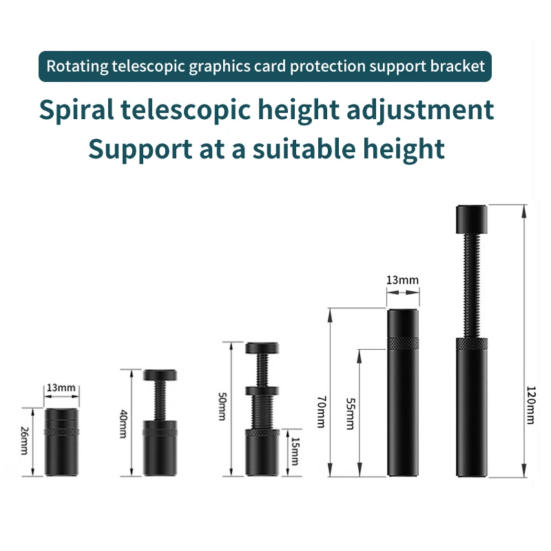 Вертикальный Телескопический вращающийся держатель-подставка для видеокарты