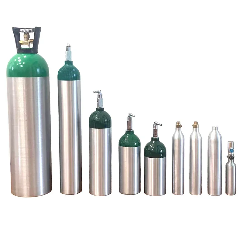 Стандартный медицинский алюминиевый кислородный баллон DOT Различные модели
