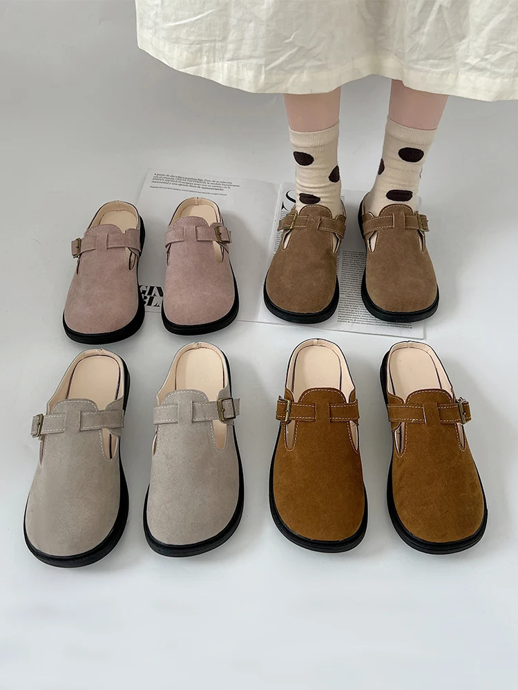 

Comfort Shoes for Women Outside Sandals Summer Heels Anti-Skid Spring Low Retro 2022 Closed Girls Flat Basic Rubber Casual Rome