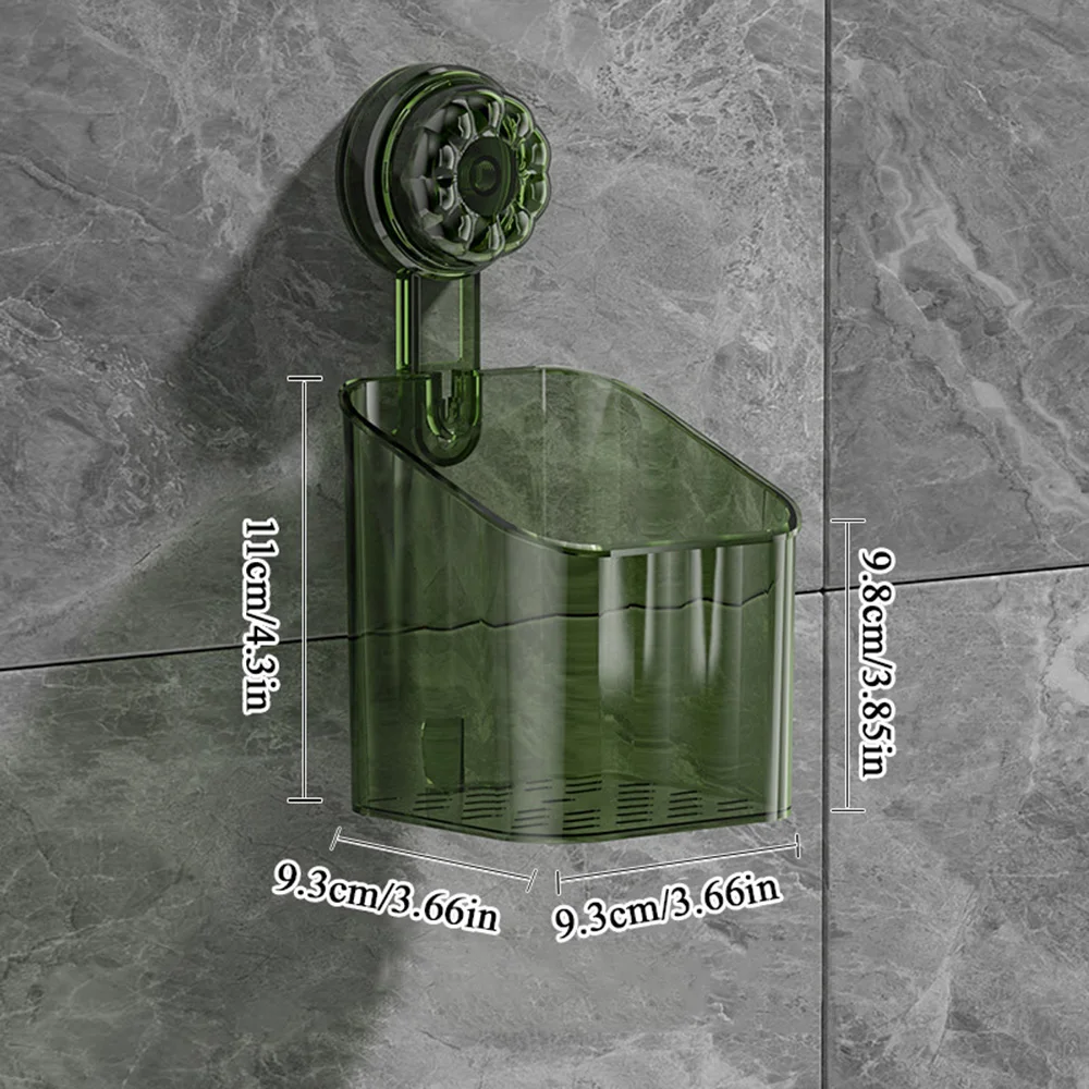 Ящик для хранения зубных щеток без сверления с присоской полка туалетных