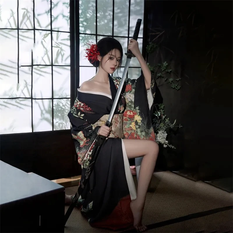 Кимоно женское традиционное в японском стиле юката хаори косплей-блузка женская