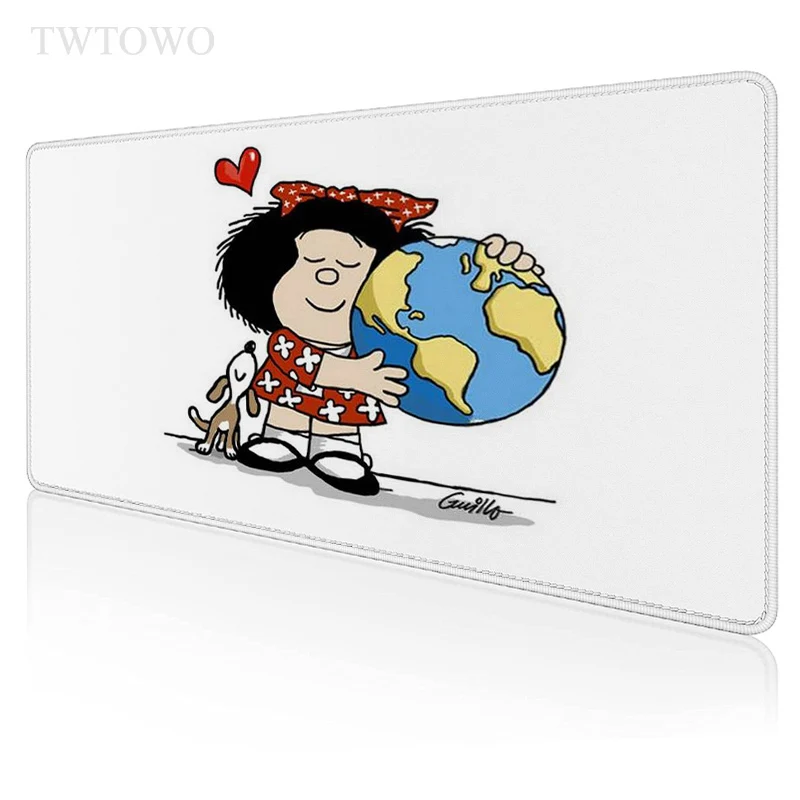 

Коврик для мыши Mafalda Gamer XL на заказ компьютерный коврик для мыши XXL коврик для клавиатуры коврик мягкий Натуральный каучук Коврик для мыши На...
