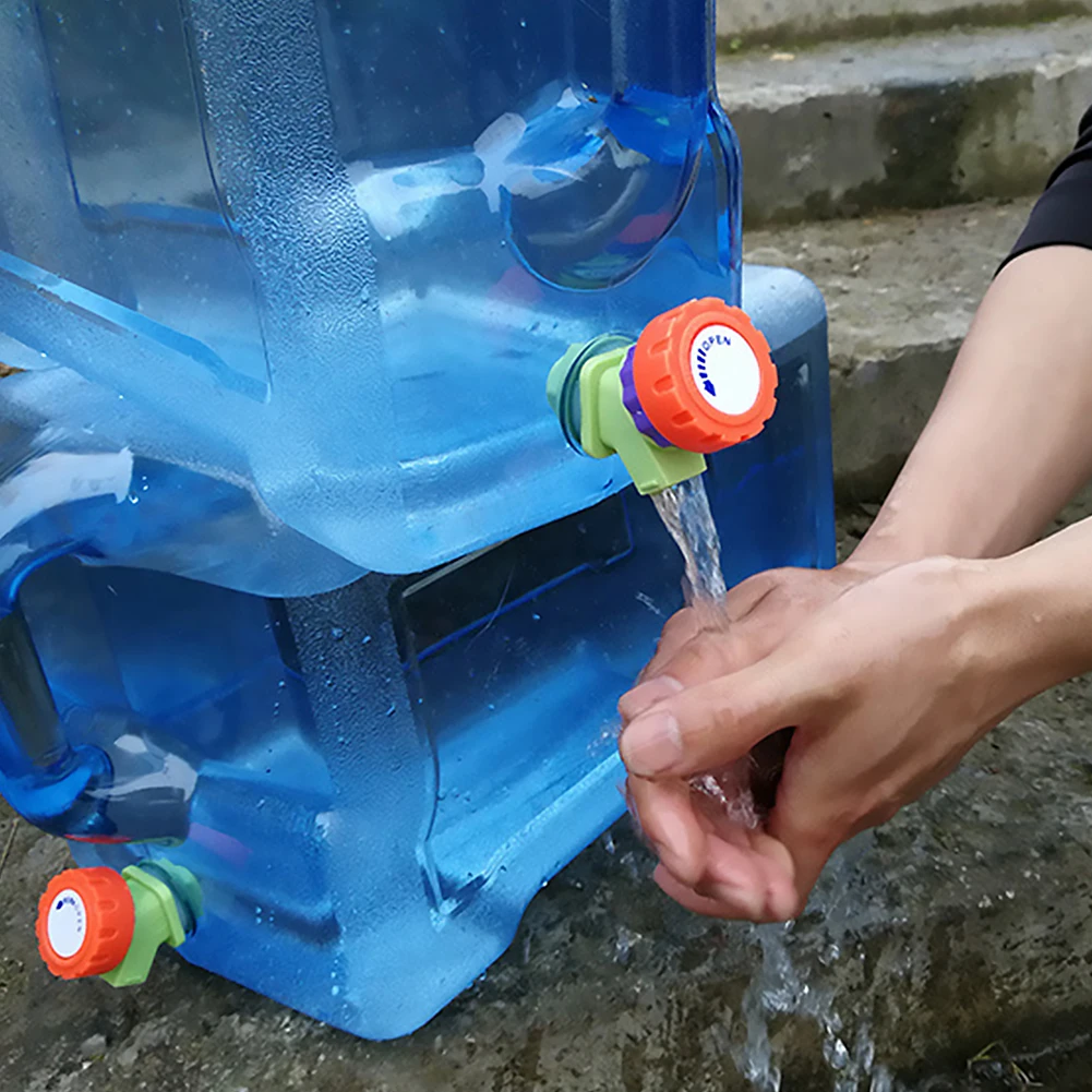 

5L Water Storage Bucket with Faucet Camping Water Container Portable Multipurpose for Outdoor Hiking Travel Emergency