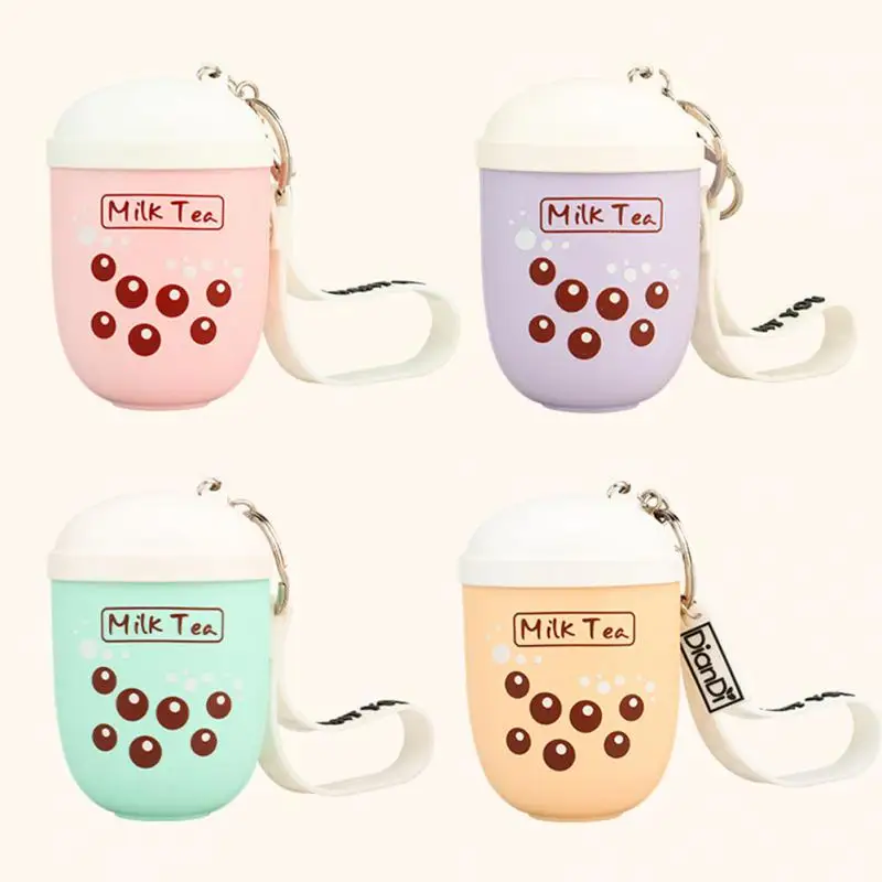 

Portable Warm Hand Wholesale Mini Milk Tea Cup Cartoon Key Chain USB Charging Three-grade Creative Gift Stove Hand Warmers