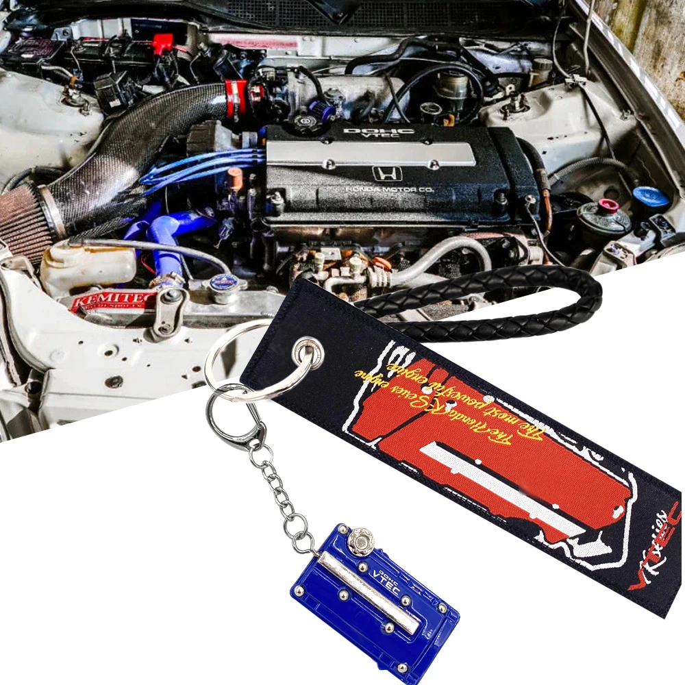 

VTEC jdm Keychain Key Chain Ring Keyring Key Holder for Honda Civic Letters Logo Keychain Car Styling Auto Accessories