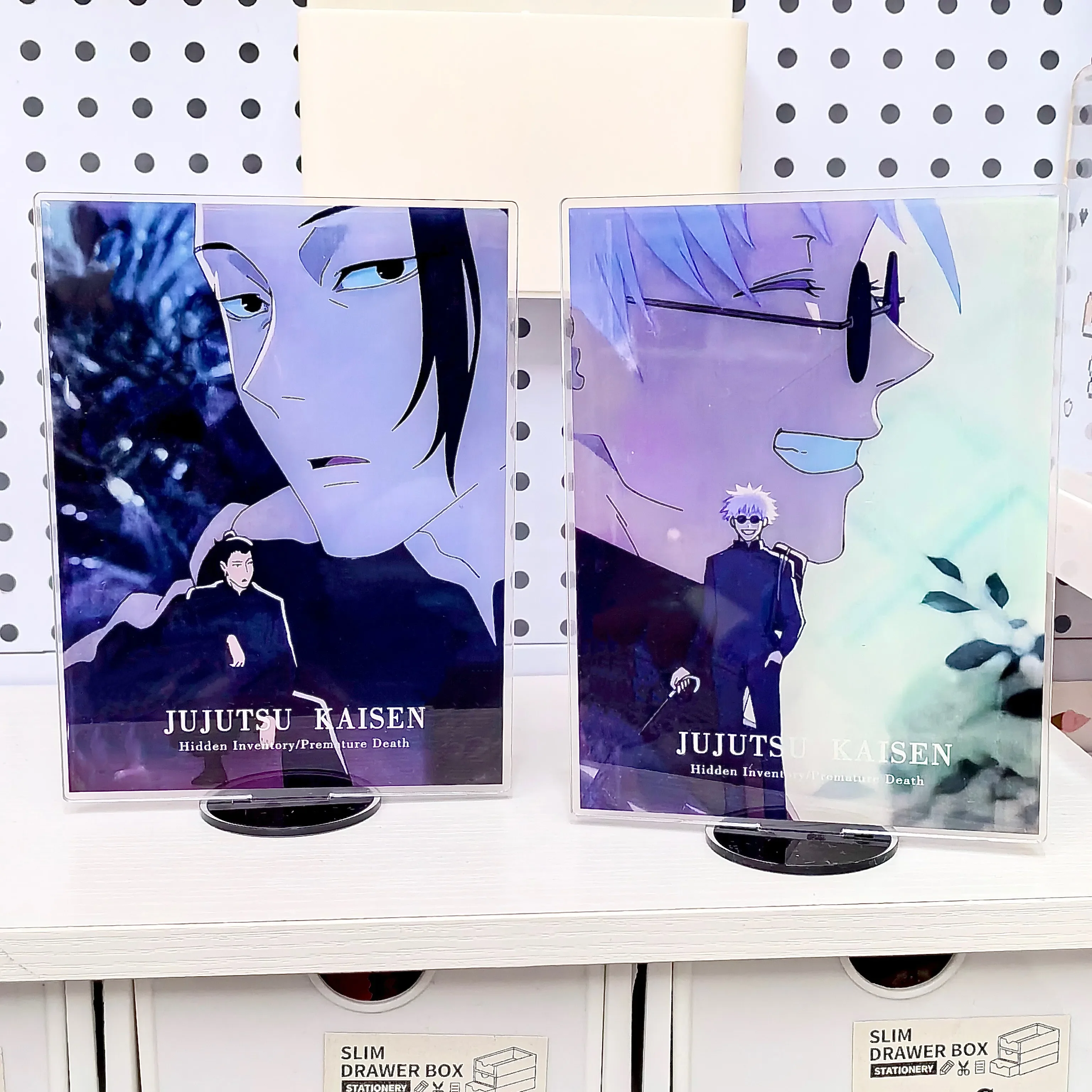 Аниме дзюдзюцу кайсен Сатору Годжо акриловый мультфильм квадратный стоячий знак