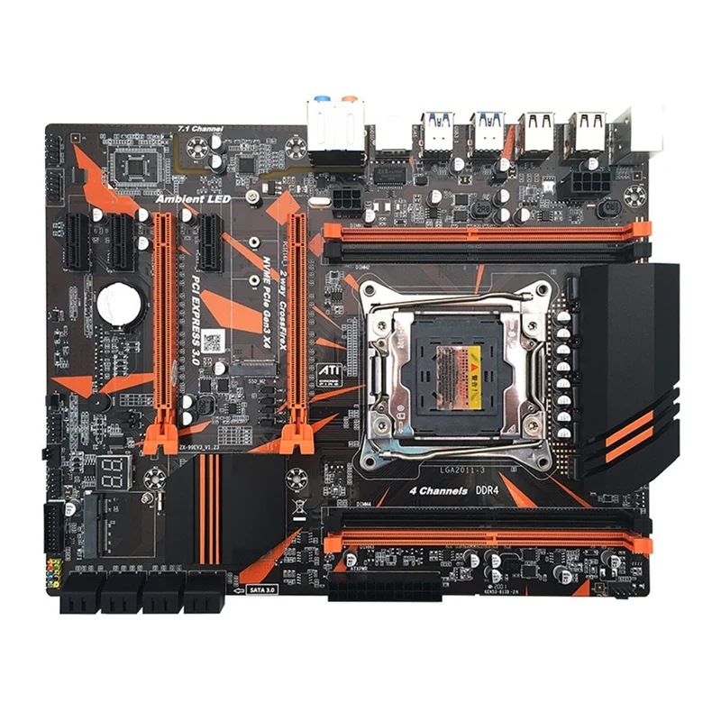 

X99 Motherboard LGA2011-3 Pin CPU 4-Channel DDR4 Memory PCIE X16 USB3.0 SATA3.0 Motherboard Supports M.2 Large Board V3