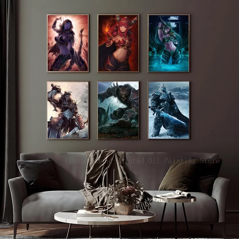 Игровой мир популярный из Warcraft игровой постер печать на бумаге домашняя гостиная