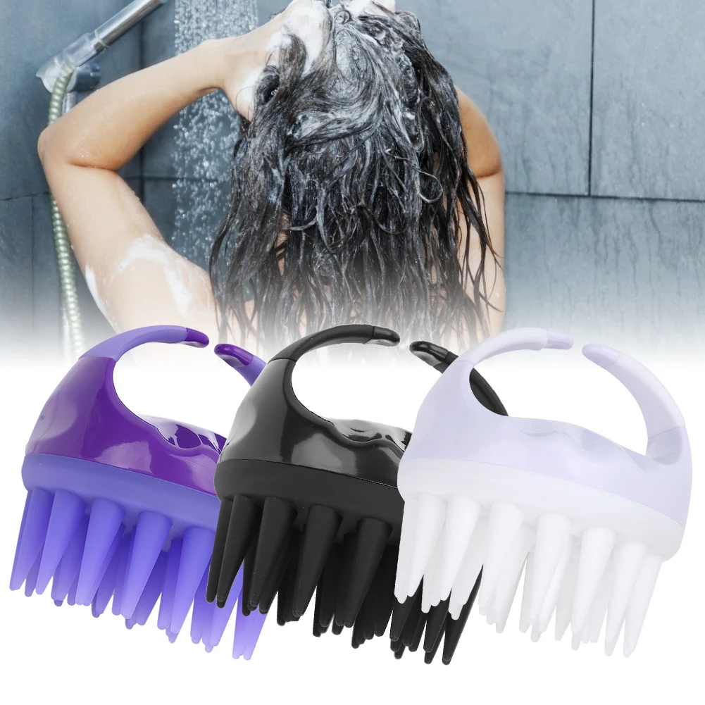 

Handheld Silicone Head Hair Shampoo Brush Portable Scalp Care Hair Cleaning Massager Comb Slimming Massage Health Beauty Brush