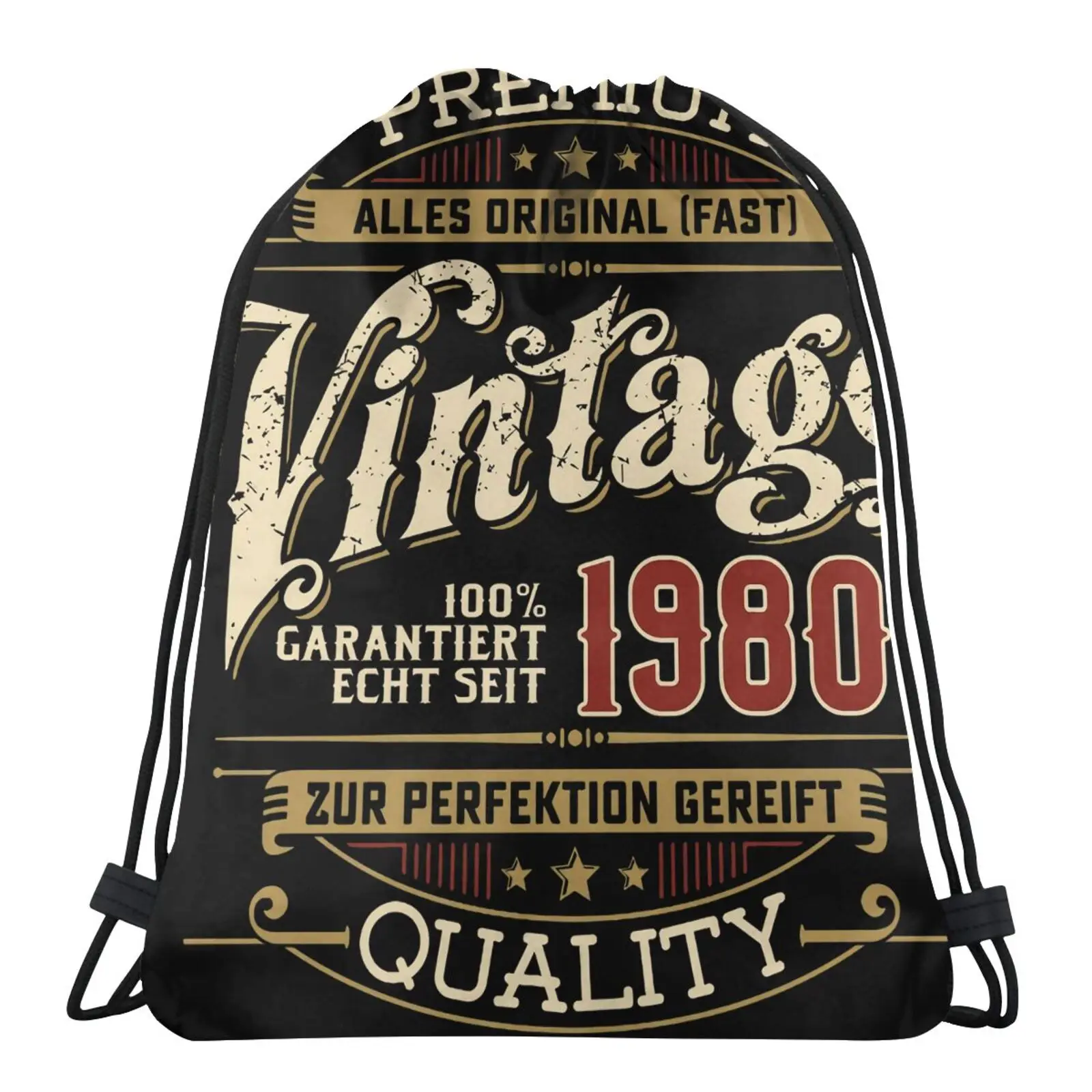 

40 Ans 100 Premium Depuis 1980 Bag Children's Backpack Children's Fabric Bag Pouch Bag Cloth Bags Shopping Bags Handbags Pouch