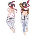 Чехол с аниме атака на Титанов, декоративная подушка для обнимания тела с изображением девушки микасы Аккермана и сексуальной дакимакуры