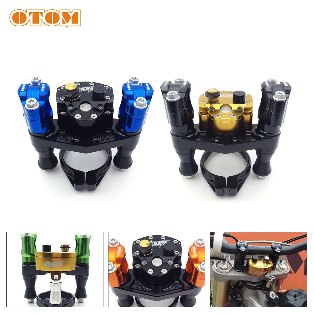 OTOM Motorcycle Steering Damper Kit Adjustable Stabilizer Dismountable Aluminum Alloy Mount Package For HONDA CRF250 Motocross