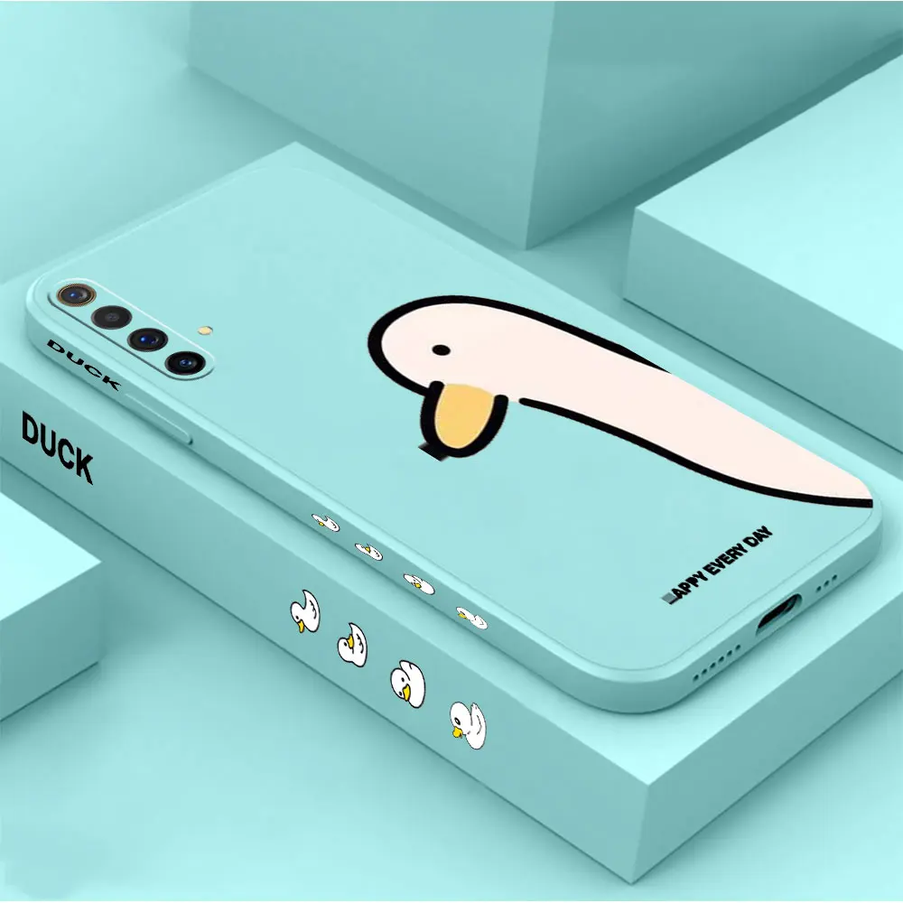 

Funny Doubt Duck Case For OPPO FIND X6 X5 X3 X2 RENO 7Z 6 5F 5Z 4 4Z 2 2Z 7 5 6Z 4F 2F ACE 2 REALME X50 X7 PRO LITE 4G 5G Cover