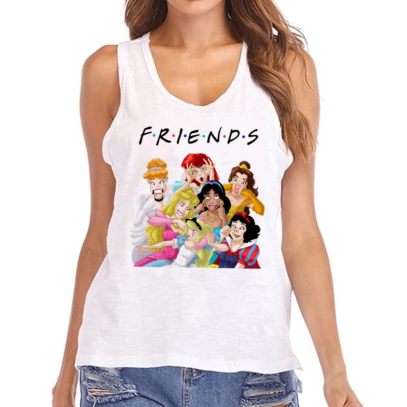 Женская Винтажная футболка в готическом стиле укороченная Принцессы Диснея