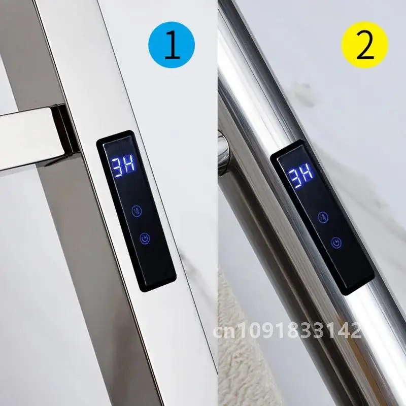 Electric Towel Rack 304 Stainless Steel Temperature&ampTime Control Smart Heated Rail Warmer 780*500*120mm 110V/220V